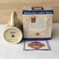 Кружка пивная керамическая Budweiser Label Stein
