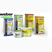 Сухие смеси производителя Weber Vetonit (Вебер Ветонит)