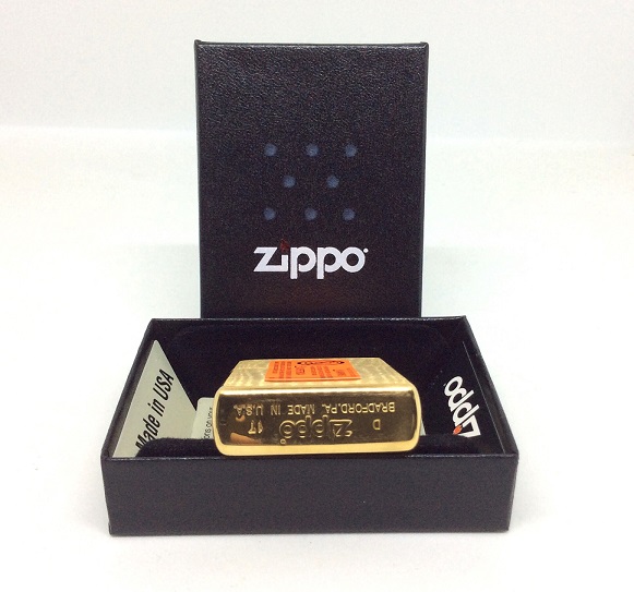 Фото 4. Зажигалка Zippo 204B Brushed Brass