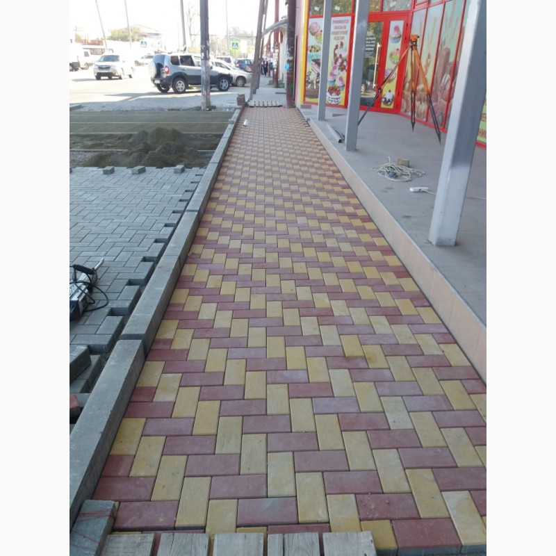 Фото 5. Укладка тротуарной плитки в Краснодарском крае