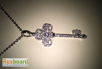 Фото 1/1. Золотая подвеска/кулон Ключ TiffanyCo Тиффани арт. 150216-08