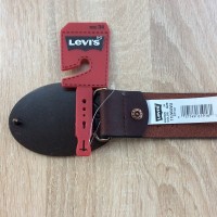 Ремень мужской Levis 40 mm Beveled Edge and Logo (Brown)