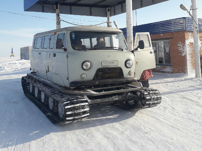 Автомобиль ока на гусеницах