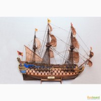 Стендовая модель парусного корабля 17 века