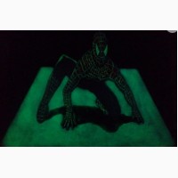 Картины выполненные каменной крошкой светящиеся в темноте в технике 3Д