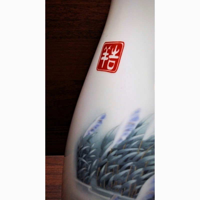 Фото 4. Китайская фарфоровая ваза Белые Журавли