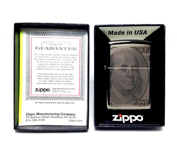 Фото 5. Зажигалка Zippo 49025 Currency 100 Dollar Design