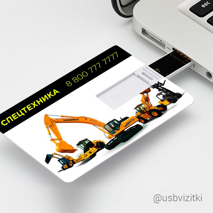 Фото 3. USB флешки-визитки популярный бизнес-сувенир с Вашим логотипом