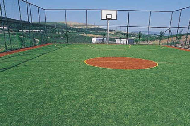 Фото 10. Искусственная трава – идеальное решение для спортивных школьных и детских площадок