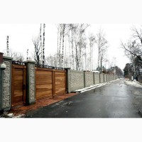Бетонный забор под дикий камень в Москве