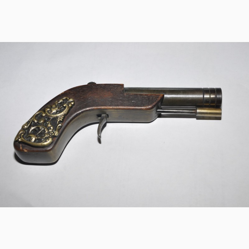 Фото 2. Оригинальный маленький дорожный пистолет капсюльного типа. 19 век