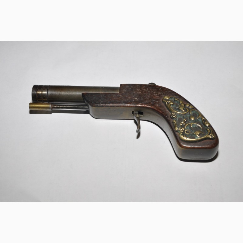 Фото 3. Оригинальный маленький дорожный пистолет капсюльного типа. 19 век
