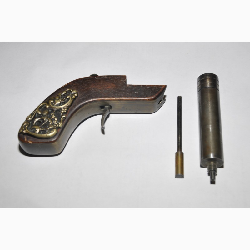 Фото 4. Оригинальный маленький дорожный пистолет капсюльного типа. 19 век