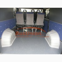 Защита колёсных арок в микроавтобус Форд Транзит серого цвета
