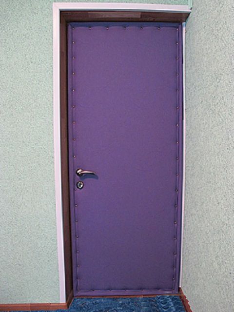 Фото 7. Обшивка, обивка, перетяжка входных дверей дермантином