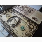 Продам нарды с изображением 100 рублей времен СССР и 100 Долларовой банкноты