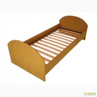 Железные кровати односпальные, Армейские металлические кровати с ДСП спинками