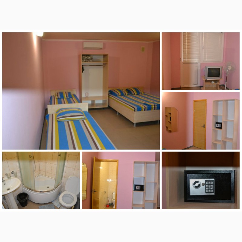 Фото 4. Номера ( комната, кухня, сан.узел - в каждом ) для отдыха в Крыму