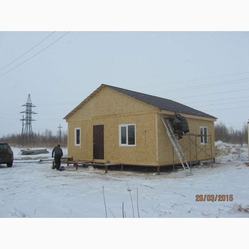 Фото 2. Строительство домов коттеджей по канадской технологии