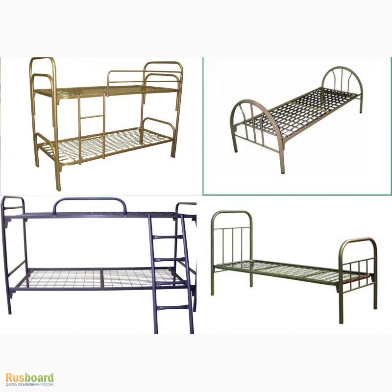 Фото 20. Прочные металлические кровати, двухъярусные кровати для рабочих
