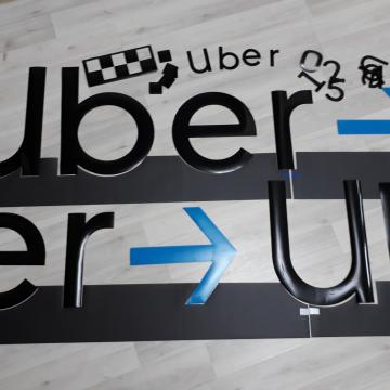 Фото 2. Магнитные наклейки Uber Яндекс такси Сити Мобил