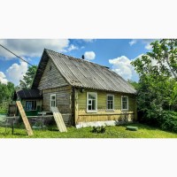 Крепкий домик с хорошей баней в хуторного типа деревушке под Псковом