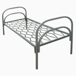 Кровати металлические одноярусные, кровати металлические с ДСП спинками, для лагерей
