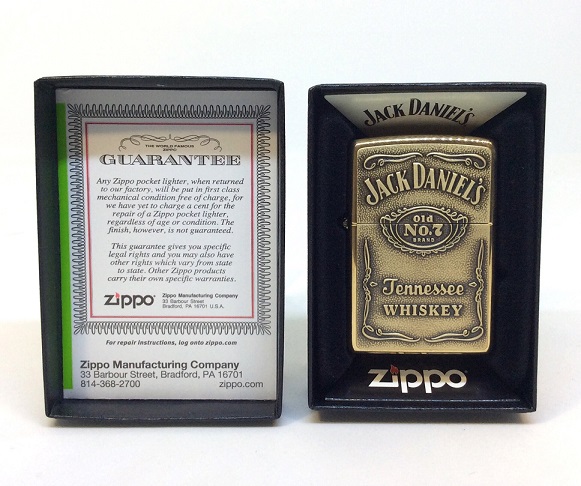 Фото 2. Зажигалка Zippo 254BJD 428 Jack Daniels Brass Emblem