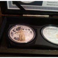 Коллекция серебряных медалей РОССИЯ