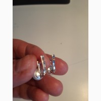 Серьги из серебра 925 с жемчугом