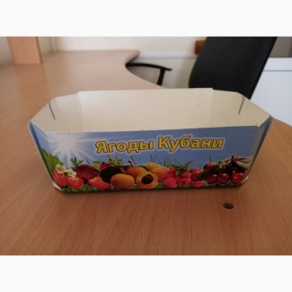 Картонная упаковка- лоток для ягоды