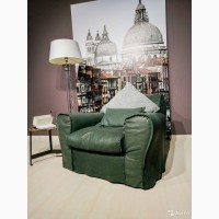 Кресло Housse Baxter + подушка Net Baxter, Италия, натуральная кожа