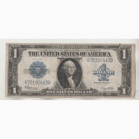 Старинная банкнота США 1 доллар 1923 Оригинал