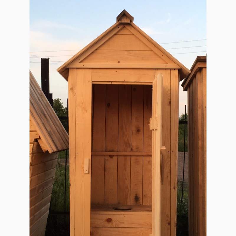 Фото 8. Садовые деревянные туалеты