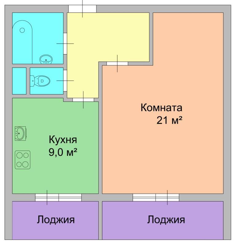 Успейте приобрести отличную 1-комнатную квартиру