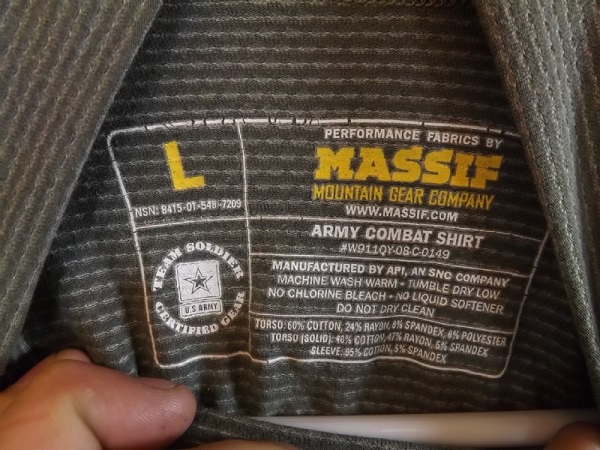 Фото 7. Футболка Massif Army Flame Resistant Combat Shirt