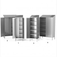 Шкафы для хранения уборочного инвентаря и дезсредств ASP-SHХM