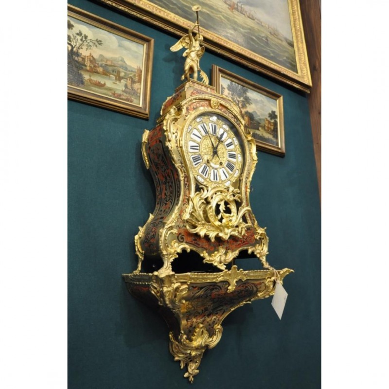 Фото 2. Антикварные настенные часы. Стиль Буль, Франция. 19 век