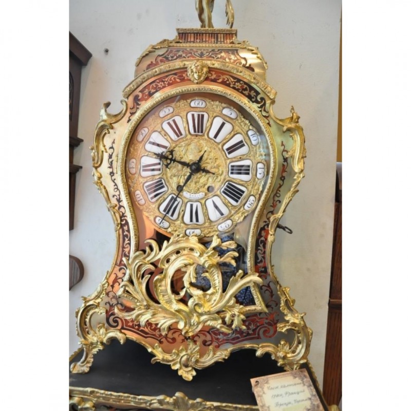 Фото 5. Антикварные настенные часы. Стиль Буль, Франция. 19 век