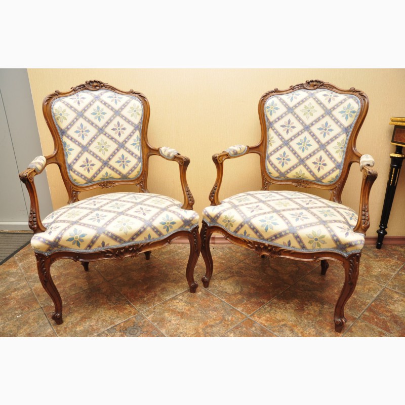 Фото 5. Антикварные кресла. Комплект-4 шт. 19 век. Западная Европа. После реставрации