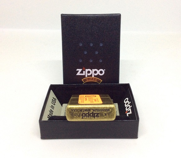 Фото 4. Зажигалка Zippo 201FB Antique Finish Brass