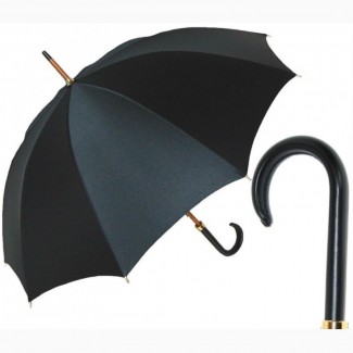 Зонт-трость с кожаной ручкой Guy de Jean SENIOR, Франция (арт. Сеньор)