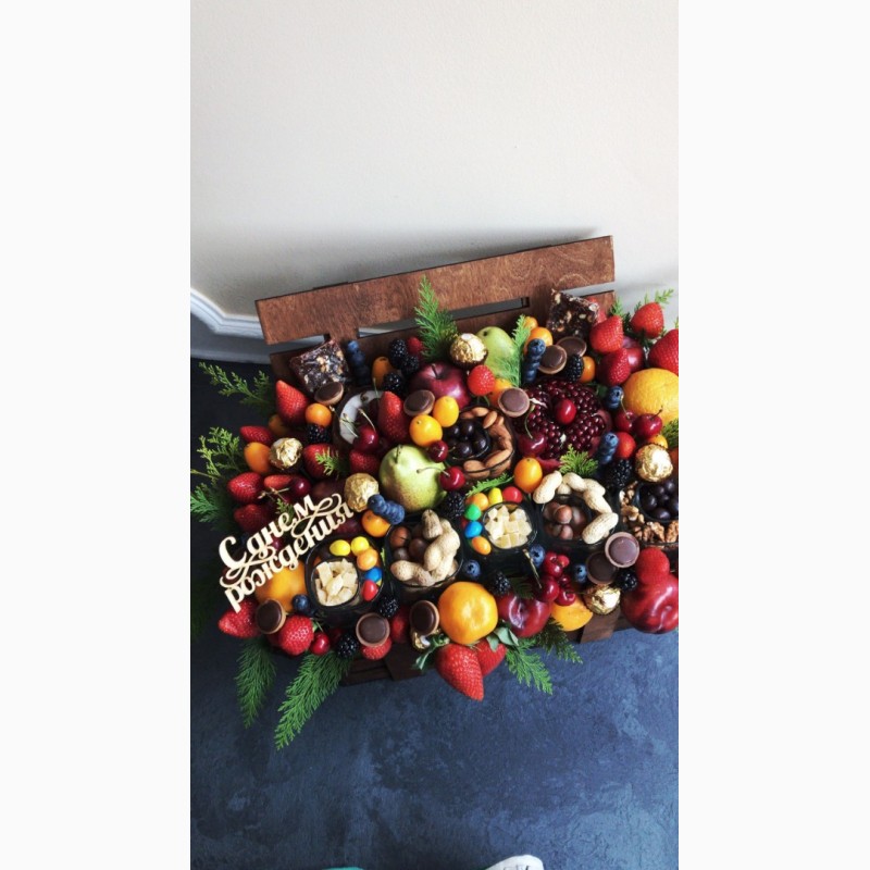 Фото 2. Съедобные букеты, фруктовые букеты, сладкие букеты, мужской букет