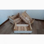 Крым.Деревянные ящики из шпона для упаковки фруктов и овощей