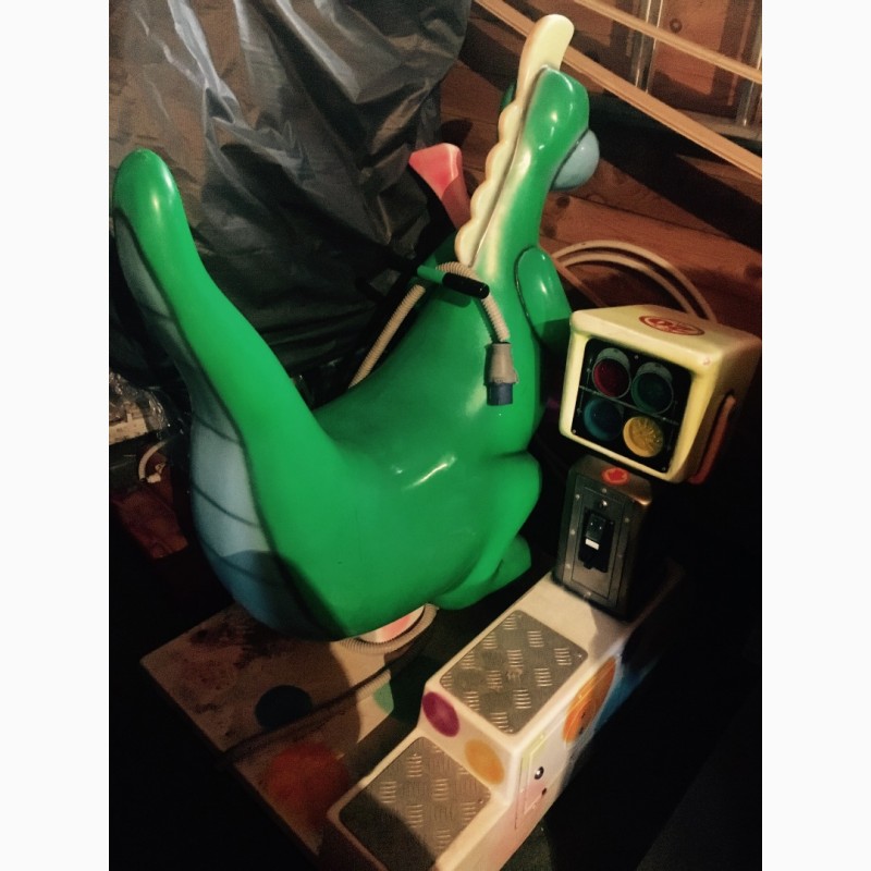 Фото 3. Продам б/у аттракцион Автомат-качалка Dino con Chitarra (Динозавр с гитарой)